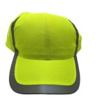 neon green baseball cap